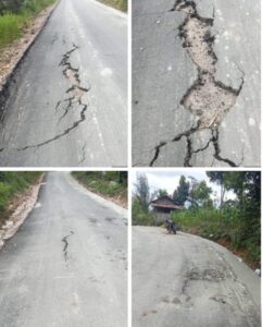 Pembangunan hotmix desa Kuta ujung Diduga Asal Jadi,DPR Kecewa Terhadap Hasil Pekerjaan