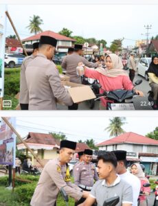 Polres Kuansing Bagikan Takjil Ramadhan 1446 H Dalam Rangka Ops Tertib Ramadhan LK 2025