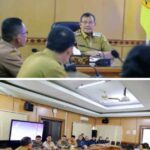Bupati Dairi Ir,vikner Sinaga, menerima audiensi Komisi pemilihan umum (KPU)