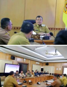 Bupati Dairi Ir,vikner Sinaga, menerima audiensi Komisi pemilihan umum (KPU)