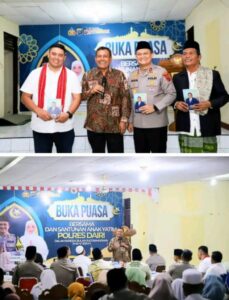Bupati dairi vikner Sinaga bersama wakil Wahyu Daniel Sagala Menghadiri Acara bebuka puasa bersama