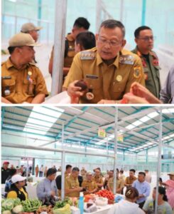 Bupati Dairi Didampingi Camat Sumbul Melakukan kunjungan kepasar Tradisional