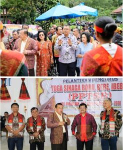 Bupati Dairi Ir.vikner Sinaga Bersama Ketua Dewan pembina komisi tiga Menghadiri pengurus PPTSB Dairi