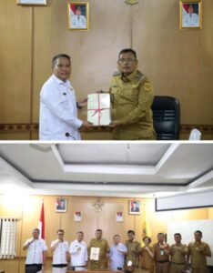 Bupati Dairi Menerima Audensi Dan Silahturahmi Kepala Kantor Badan Pertahanan Nasional Dairi