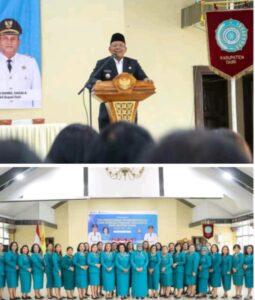 Pengukuhan Pengurus Tim Penggerak PKK Kabupaten Dairi Periode 2025-2030, Vickner Sinaga; Ini Tugas Mulia, Berusahalah Naik Kelas