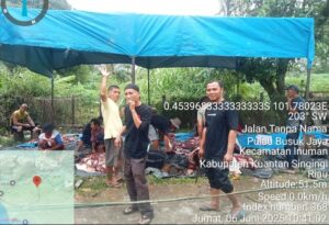Idul Adha 1446 H, Panitia Qurban  Masjid Ubudiyah Pulau Busuk Jaya Potong 7 Ekor Hewan Qurban