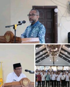 Bupati dan wakil Bupati Dairi Menyambut kehadiran kementerian koordinator Bidang pangan