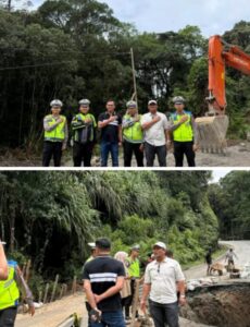 Wakil bupati Dairi bersama DPRD provinsi Cepat tanggapTerkait Longsor di Jalan nasional