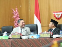 Sidang paripurna DPRD Pakpak Bharat pada penyampaian rekomendasi DPRD atas LKPJ Bupati Pakpak Bharat tahun 2024