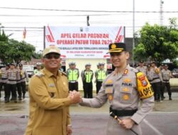 Wakil Bupati Dairi Hadiri Apel Gelar Pasukan Operasi Patuh Toba Tahun 2025