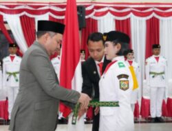 Pengukuhan  Paskibraka Kabupaten Pakpak Bharat oleh Bupati Pakpak Bharat