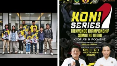 Tim Taekwondo Pakpak Bharat ikuti ajang KONI SERIES Taekwondo Championshif