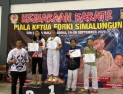 Atlet FORKI ikuti kejuaraan Karate piala ketua FORKI Simalungun