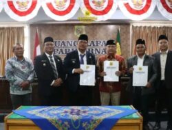 Bupati Dairi Menandatangani Persetujuan Bersama DPRD terhadap KUA-PPAS Perubahan APBD Tahun Anggaran 2025.