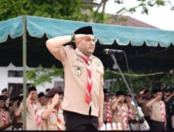 Bupati Pakpak Bharat membuka PERJUSAM Kwartir cabang Pramka Pakpak Bharat