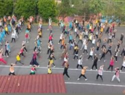 Losmar Berutu, dalam senam bersama ini untuk menjaga kesehatan dan menjaga etika dalam melakukan tindakan