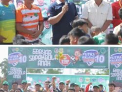 Wakil Bupati Dairi Buka Gebyar Sepak Bola Anak Putra Kalang Cup Ke-10 Tahun 2025
