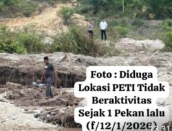 Kapolsek Benai dan Personil ‘Cek and Ricek’ Lokasi Diduga ada Aktivitas PETI