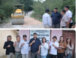 Bupati Dairi Turun Langsung Monitoring Perbaikan Jalan Jrs Sp. Siboras – Dolok Tolong link 054 Sumbul