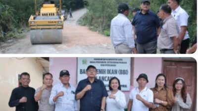 Bupati Dairi Turun Langsung Monitoring Perbaikan Jalan Jrs Sp. Siboras – Dolok Tolong link 054 Sumbul