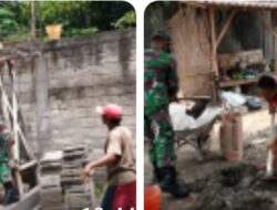 Babinsa Sumberjo Aktif Bantu Renovasi Rumah Warga Kurang Mampu Lewat Program RTLH