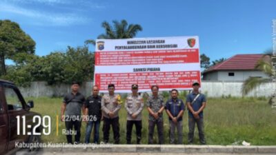 Sikat Praktik “Mafia” BBM, Polsek Pangean Pasang Barikade Pengawasan di SPBU Sako