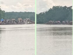 Aktivitas PETI Kembali Menjamur di Pulau Bayur Cerenti, Aliran Sungai Batang Kuantan Terancam Rusak