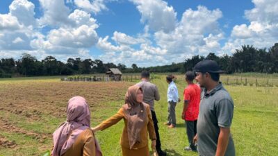Kapolsek Cerenti Cek Lahan 6 Hektare untuk Dukung Ketahanan Pangan Nasional