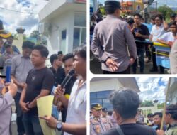 Tangkap Aktor Intelektual Mafia BBM Bersubsidi Di Paluta” Puluhan Mahasiswa Geruduk Polres Tapanuli Selatan