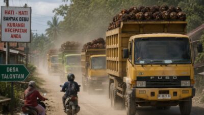 Abai Kesehatan Warga, Angkutan Sawit PT APN di Kuansing Menuai Protes Keras