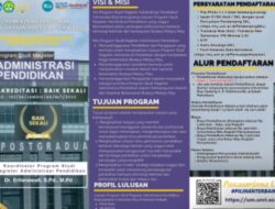 Program Magister Administrasi Pendidikan UNRI Buka Pendaftaran, Akreditasi “Baik Sekali” Jadi Daya Tarik