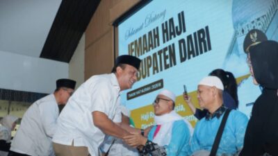 Sambut 17 Jemaah Haji, Jajaran Pemkab Dairi Berharap Jadi Teladan Moral dan Spiritual