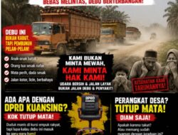 Masyarakat Muara Langsat dan Sungai Langsat Keluhkan Debu Jalan, DPRD dan Pihak Terkait Didesak Turun Tangan