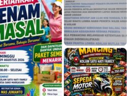 Semarak Pesta Rakyat di Kolam Satu Hati Family Sako Margasari: Dari Senam Massal hingga Lomba Mancing Berhadiah