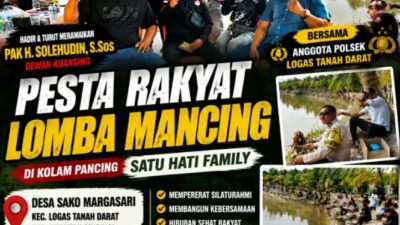 Pesta Rakyat Lomba Mancing Satu Hati Family Meriah, Ribuan Mata Tertuju Rebut Hadiah Utama
