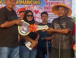 Tarik Lele 2,5 Kg, Supri Bawa Pulang Sepeda Motor di Lomba Mancing Kolam Satu Hati Family