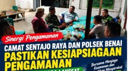 Camat Sentajo Raya dan Kapolsek Benai Pastikan Kesiapsiagaan Pengamanan di Desa Muara Langsat