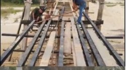 Tomo, Petani Sawit, Bangun dan Renovasi Jembatan di Kebun, Warga Tak Perlu Lagi Menempuh Jalan Jauh