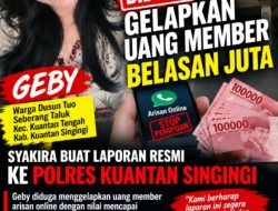Diduga Gelapkan Uang Member Belasan Juta, Geby Dilaporkan ke Polres Kuansing
