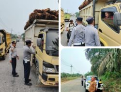 Tegakkan Keselamatan Lalu Lintas, Camat Sentajo Raya Imbau Pengusaha Angkutan TBS Patuhi Aturan Muatan