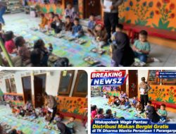 Wakapolsek Wagir Pantau Distribusi Makan Bergizi Gratis di TK Dharma Wanita Persatuan 1 Parangargo
