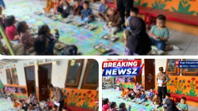Wakapolsek Wagir Pantau Distribusi Makan Bergizi Gratis di TK Dharma Wanita Persatuan 1 Parangargo