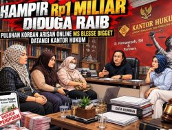 Hampir Rp1 Miliar Diduga Raib! Puluhan Korban Arisan Online MS Blesse Bigget Datangi Kantor Hukum D. Firmansyah,SH & Partner
