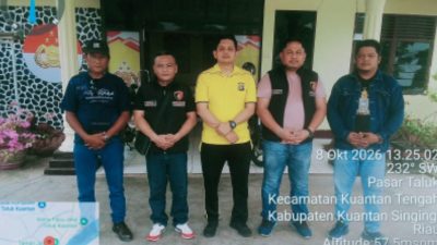 Perkuat Sinergi Perangi Narkotika, DPC GRANAT Kuansing Sambangi Polsek Kuantan Tengah