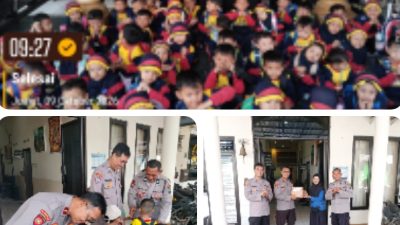 Polisi Sahabat Anak: 50 Siswa KB Smart Kid’s Kunjungi Polsek Wagir   