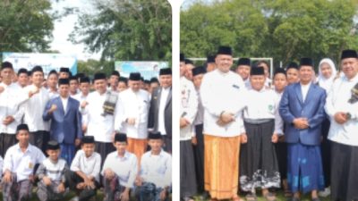 Lautan Putih di Lapangan Limuno: Plt Bupati H. Muklisin Pimpin Upacara Hari Santri Nasional 2026 di Kuansing